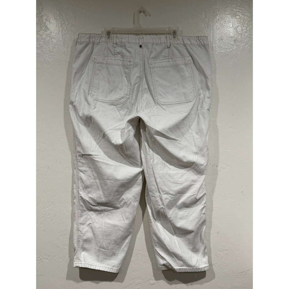 Pilcro Anthropologie The Roamer White Utility Carpenter Pants 18W High Rise - Picture 3 of 8